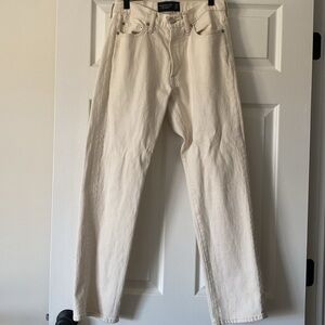 Abercrombie cream 90s straight jean